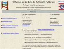 Tablet Screenshot of mathe-fachberater.de
